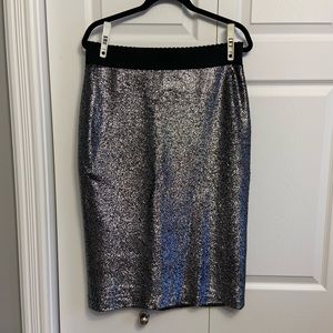 Boutique Moschino silver skirt
